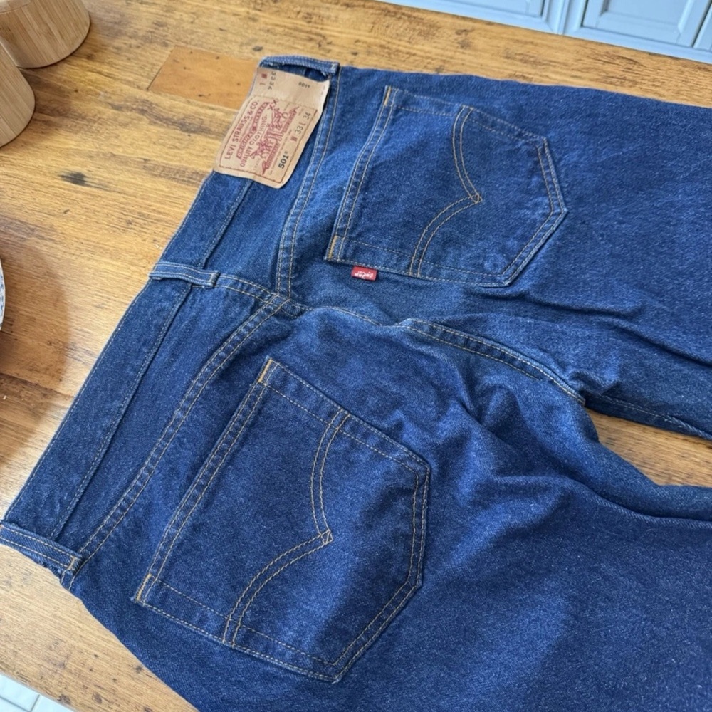 Vintage 80s Levi's Dark Blue Denim Pants New from the 80s
